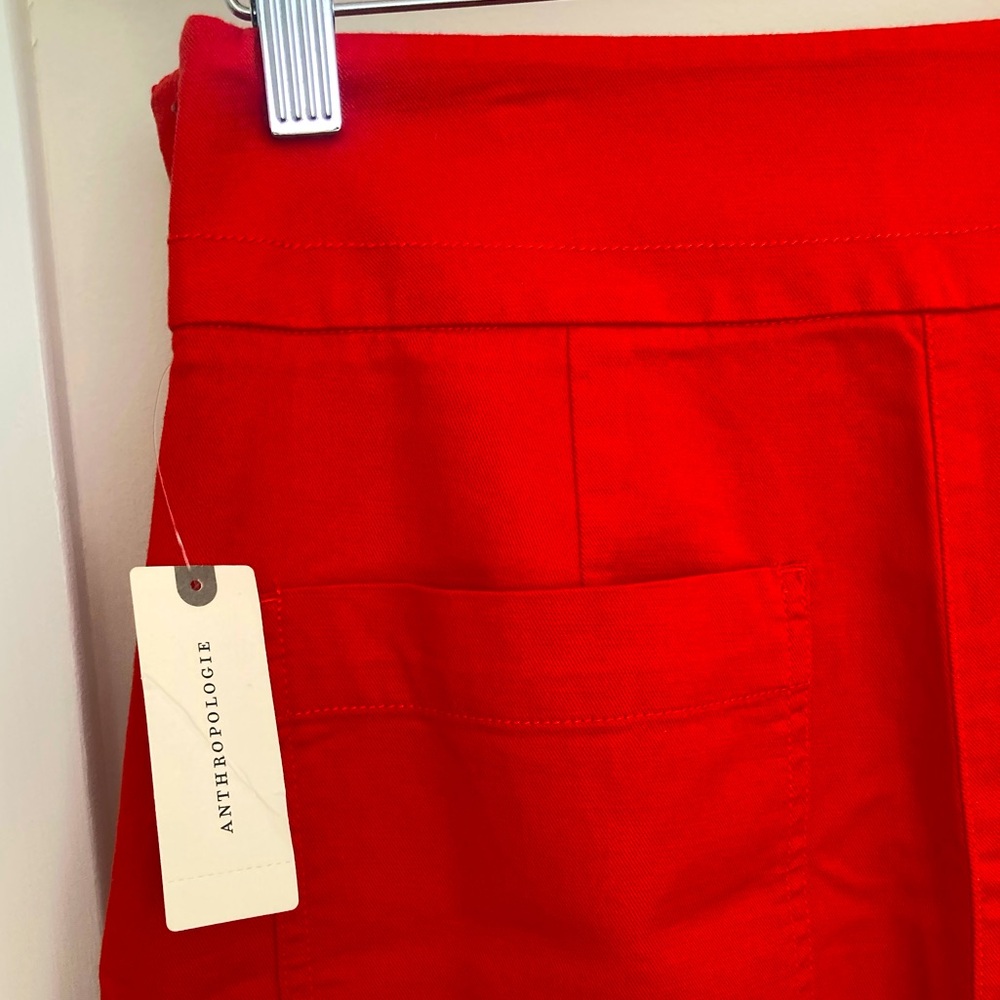 🌻 NWT Maeve by Anthropologie Bold Red Pants